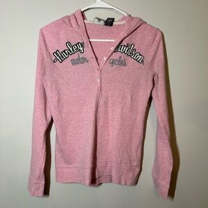Harley-Davidson Pink V-Neck Women's long sleeve